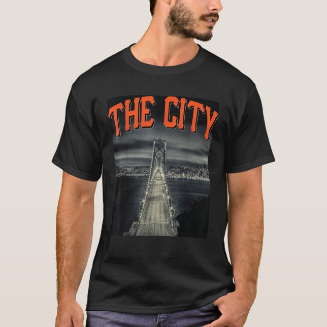 Camiseta San Francisco Skyline Cidade (Frente)