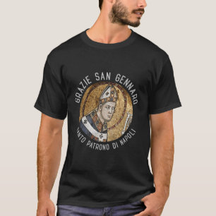 Camiseta San Gennaro Patron Santo De Napoli Orgulhoso Itali