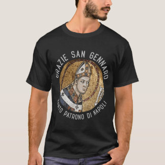 Camiseta San Gennaro Patron Santo De Napoli Orgulhoso Itali