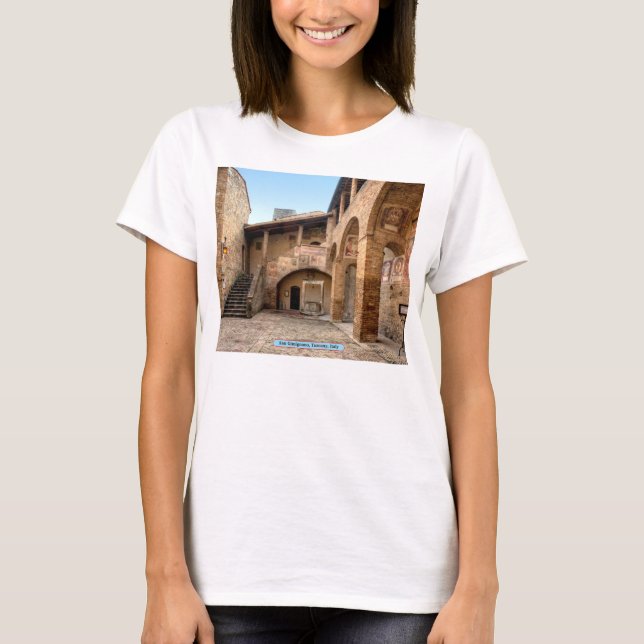 Camiseta San Gimignano, Toscana, Itália (Frente)