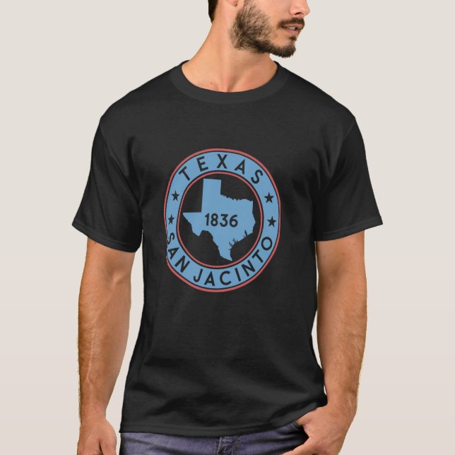 Camiseta San Jacinto 1836, Dia da Independência da História (Frente)