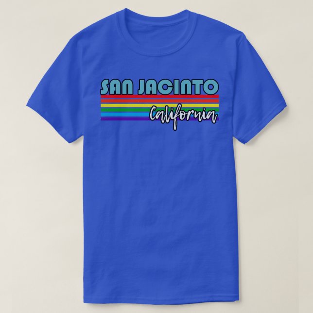 Camiseta San Jacinto California Pride San Jacinto Gif LGBT (Frente do Design)