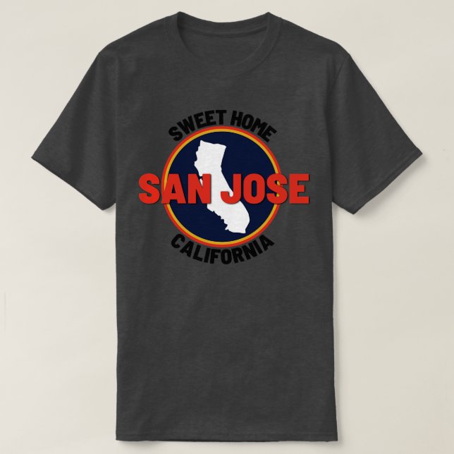 Camiseta San Jose California 2 (Frente do Design)