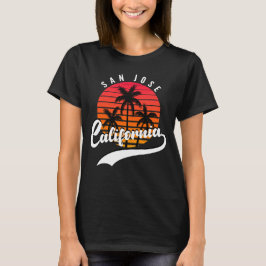 Camiseta San Jose, Camisa-T de Mulher Solteira da Califórni