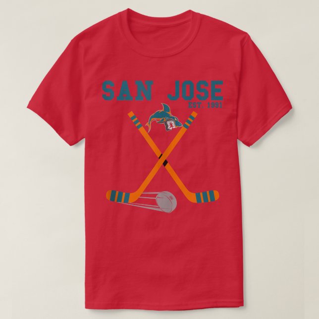 Camiseta San Jose Sports Team Est 1991 Novelty Athletic Sha (Frente do Design)
