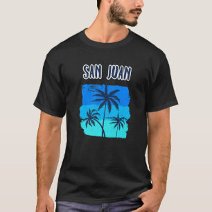 Camiseta San Juan Cruise Tropical Stop Palm Tree Vacing S