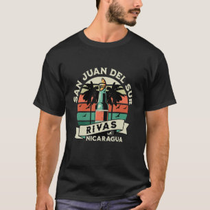 Camiseta San Juan Del Sur Rivas Nicarágua Mapa Artesanía So
