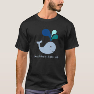 Camiseta San Juan Islands Washington Cute Whale Lover Carto
