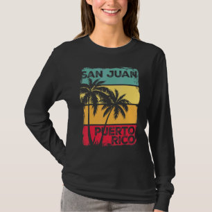 Camiseta San Juan Porto Rico Vintage Graphic Retro 70s Sun