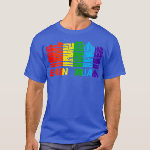 Camiseta San Juan Pride San Juan apoio LGBT para presentes