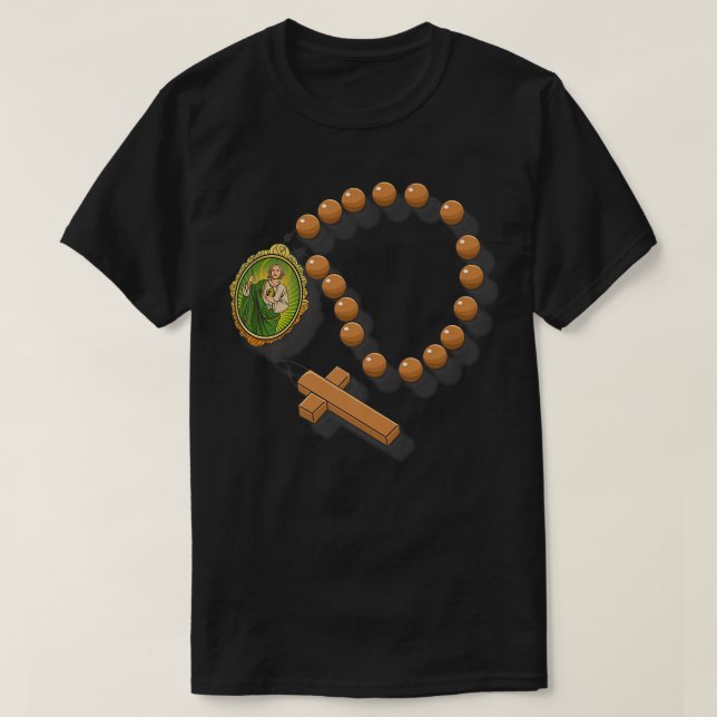 Camiseta San Judas Tadeo Portrait  (Frente do Design)