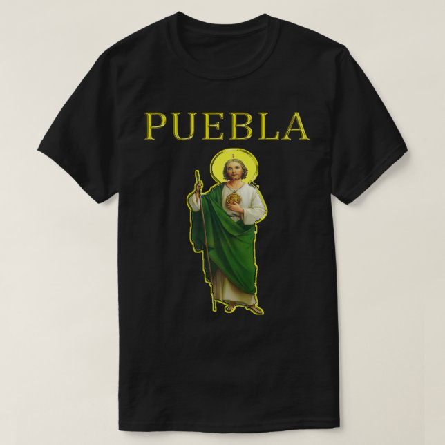 Camiseta San Judas Tadeo Puebla s e Zip Premium  (Frente do Design)