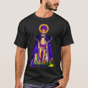 Camiseta San Lazaro com cães Babalu Aye Santeria Cuba prese