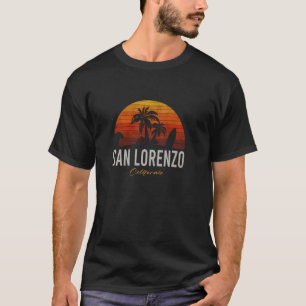 Camiseta San Lorenzo California Retro Surfer Vintage Beach