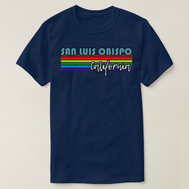 Camiseta San Luis Obispo California Pride San Luis Obispo (Frente do Design)