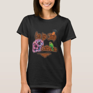 Camiseta San Luis Obispo Califórnia Retro Surfista Vintage
