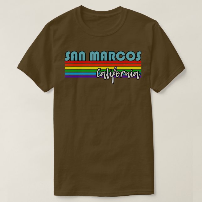 Camiseta San Marcos California Pride San Marcos - Presente  (Frente do Design)