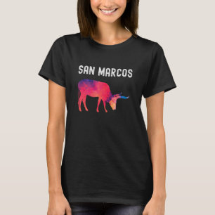 Camiseta SAN MARCOS - Gra de Bovinos Longhorn Geométrica Vi