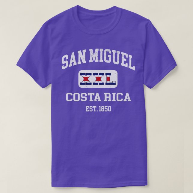 Camiseta San Miguel Costa Rica XXL design atlético 1 (Frente do Design)