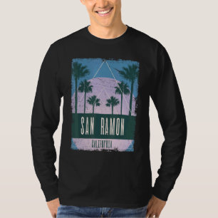 Camiseta San Ramon Califórnia CA Vaporwave Retro Vintage 80