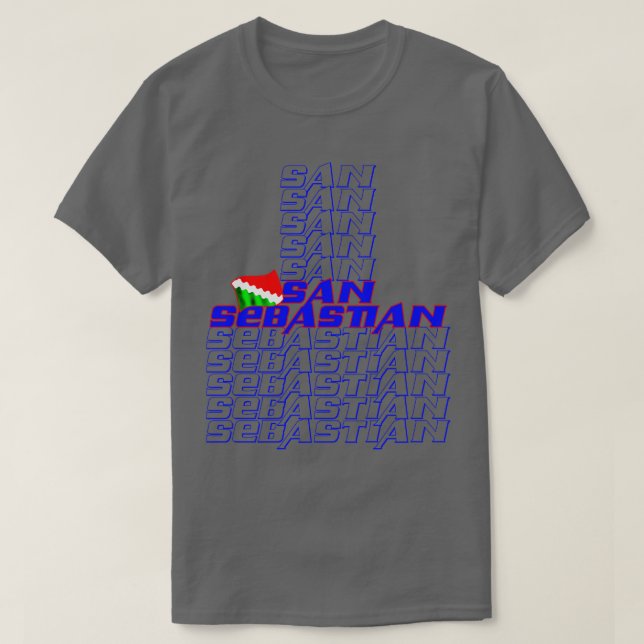 Camiseta San Sebastian Cascade texto 1 (Frente do Design)