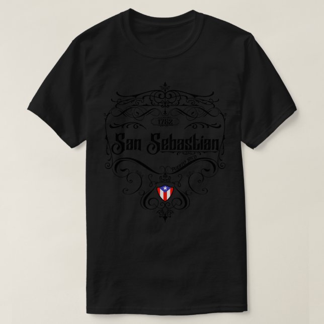 Camiseta San Sebastian Vintage design (Frente do Design)