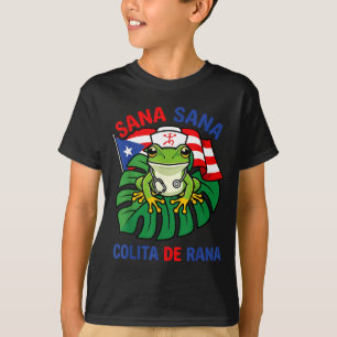 Camiseta Sana Sana Colita De Rana Enfermeira Engraçada Port