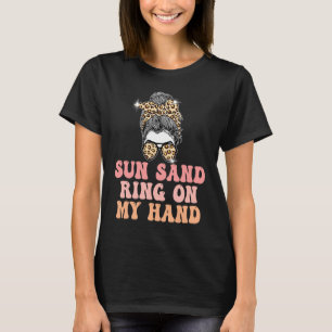 Camiseta Sand do Sol Leopardo Mensageiro Anel Na Minha Mão