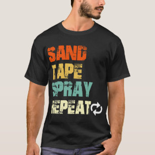 Camiseta Sand Tape Spray Repetir Pintores Automotive Car Gi