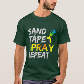Camiseta Sandape Spray Repeat Auto Body Painter Car Paint f