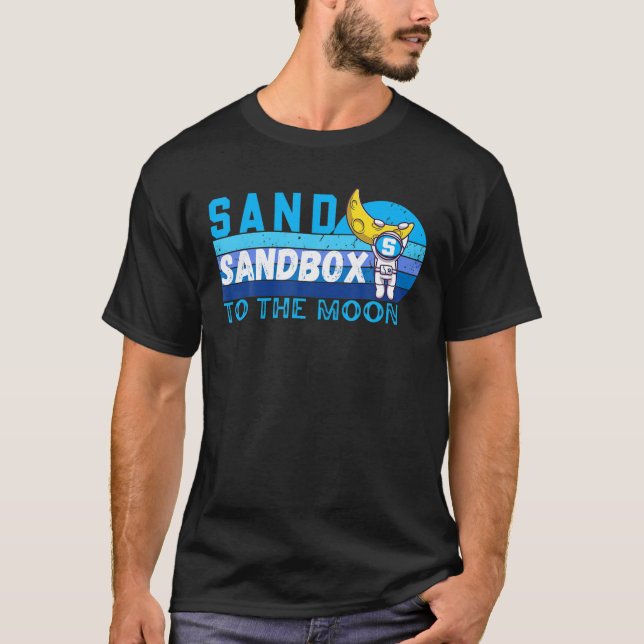 Camiseta Sandbox Para A Lua, Sandbox Crypto, Sandbox Vinta (Frente)