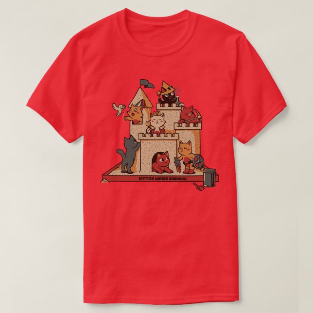 Camiseta Sandbox Summer Cat Spring Break por Tobe Fonseca (Frente do Design)