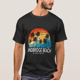 Camiseta Sandbridge Beach Virginia Palm Tree Praia Tropical