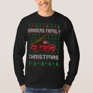 Camiseta Sanders Family Ufly Christmas Sweater Red Truck Fu