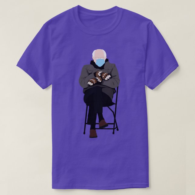 Camiseta Sanders Inauguration Meme (Frente do Design)
