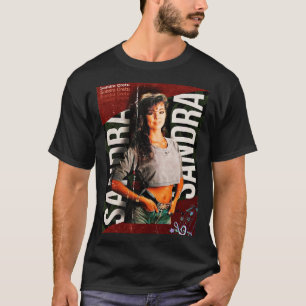 Camiseta Sandra Cretu 80s Design do ventilador retroativo 1