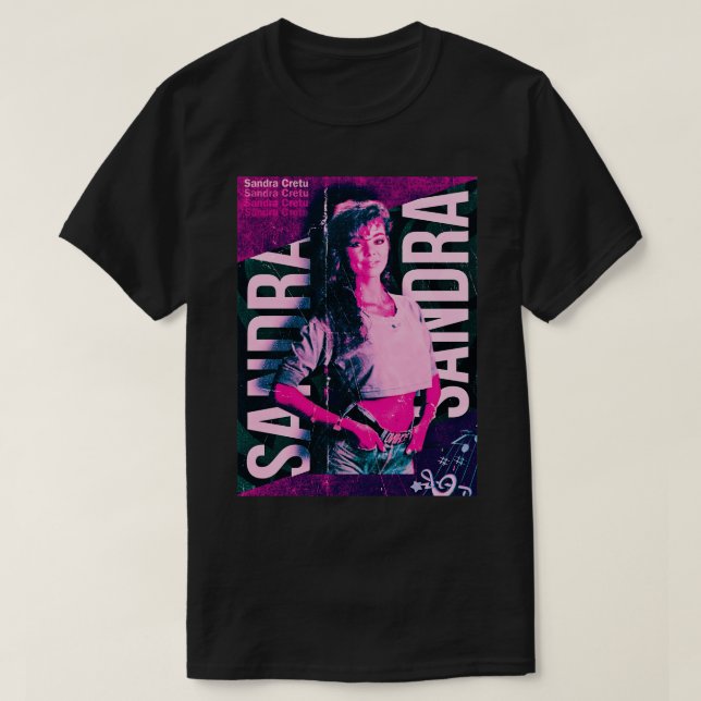 Camiseta Sandra Cretu - Design do ventilador retro (Frente do Design)