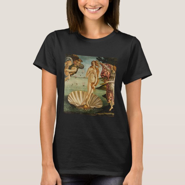 Camiseta Sandro Botticelli é O Nascimento de Vênus Pintura (Frente)