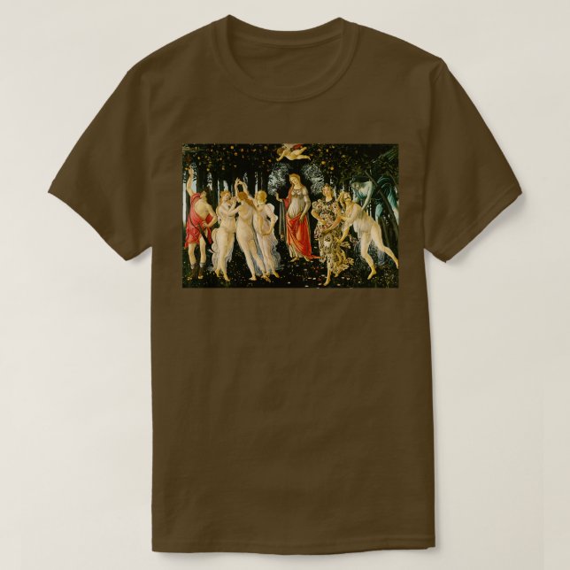 Camiseta Sandro Botticelli quotPrimavera Springquot (Frente do Design)