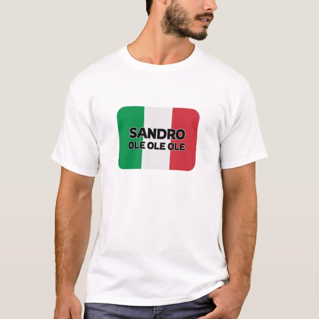 Camiseta Sandro Ole Itália Logo Newcastle (Frente)