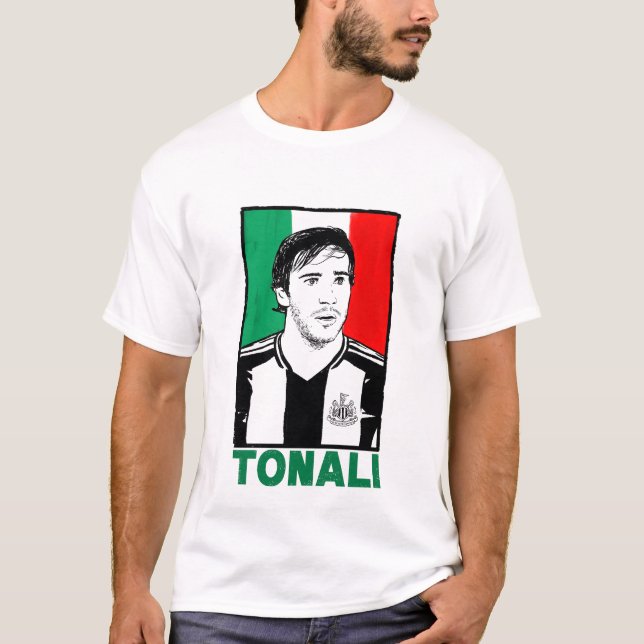 Camiseta Sandro Tonali Itália Bandeira (Frente)