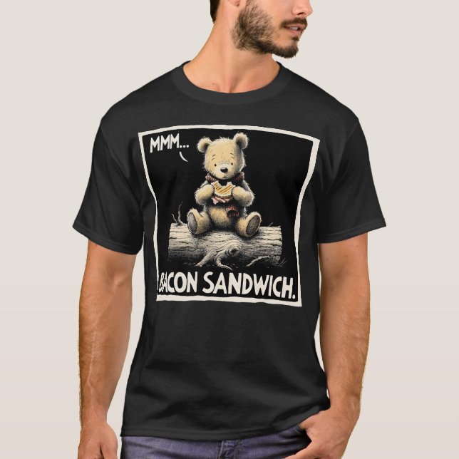 Camiseta Sanduíche de Bacon (Frente)