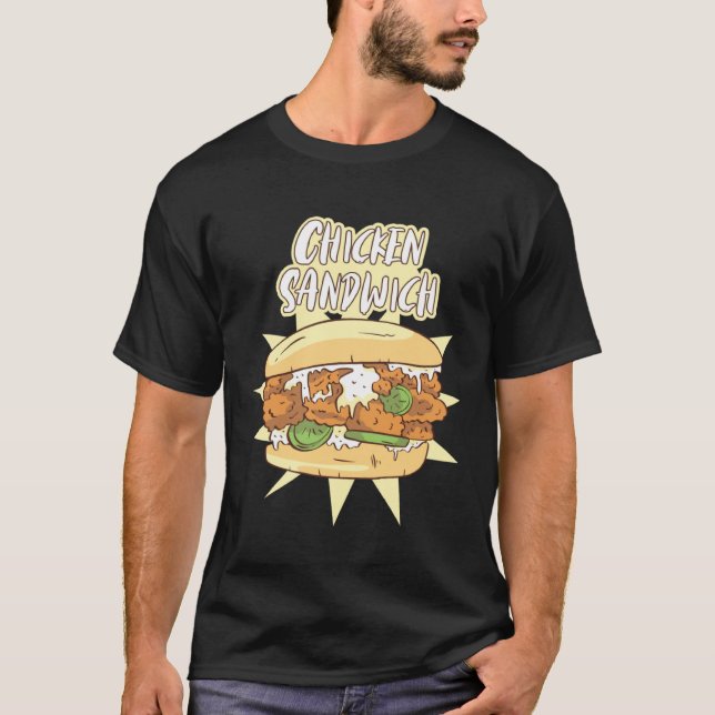 Camiseta Sanduíche de Frango Burger (Frente)