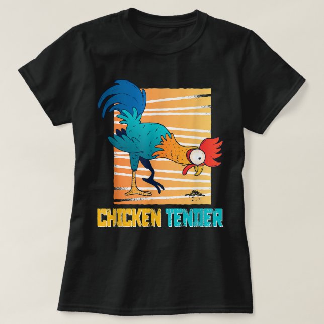 Camiseta Sanduíche De Frango Engraçado Trabalhará Para Fran (Frente do Design)