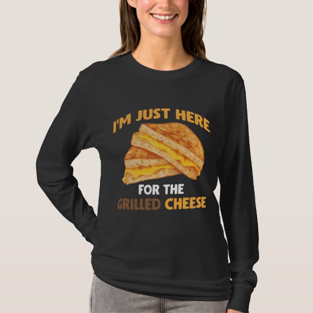 Camiseta Sanduíche de queijo grelhado, Comida engraçada (Frente)