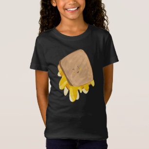 Camiseta Sanduíche de Queijo Grelhado Fofo Derretendo