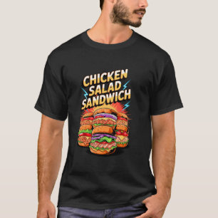 Camiseta Sanduíche de Salada de Frango Vintage dos Anos 90