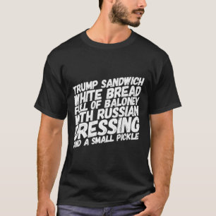 Camiseta Sanduíche engraçado anti-Trump impeachment Trump p