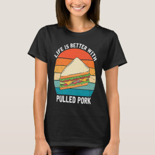 Camiseta Sanduíche para carne desfiada e fast food