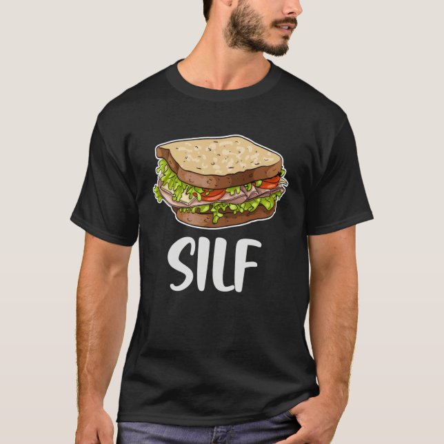 Camiseta Sanduíche Silf  Pão Fatiado Comida Rápida Amantes  (Frente)